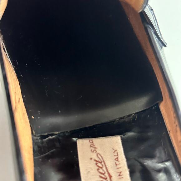 Vintage Gucci Men's loafers black size EU 44.5 US 11.5 - Picture 13 of 16